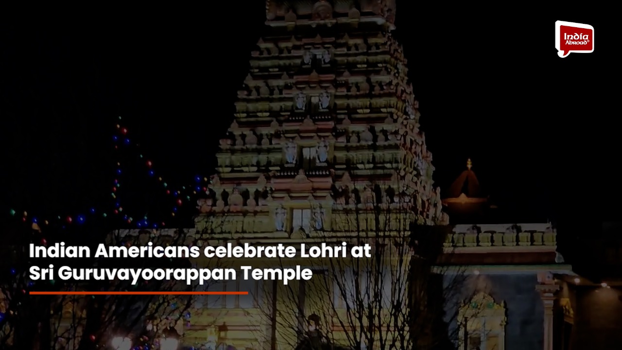 Indian Americans celebrate Lohri at Sri Guruvayoorappan Temple